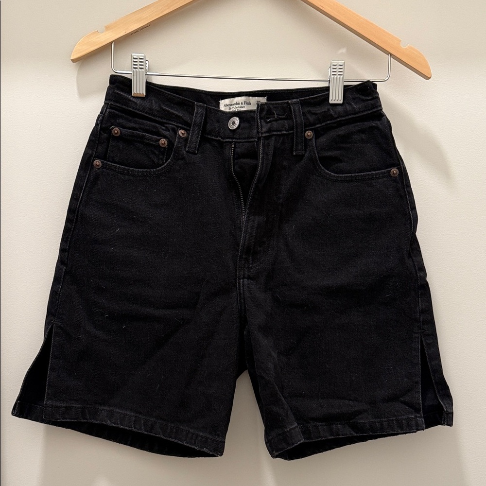 Abercrombie & Fitch Black Jean Shorts